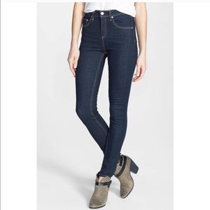 Rag & Bone High Rise Skinny Jeans Heritage Color